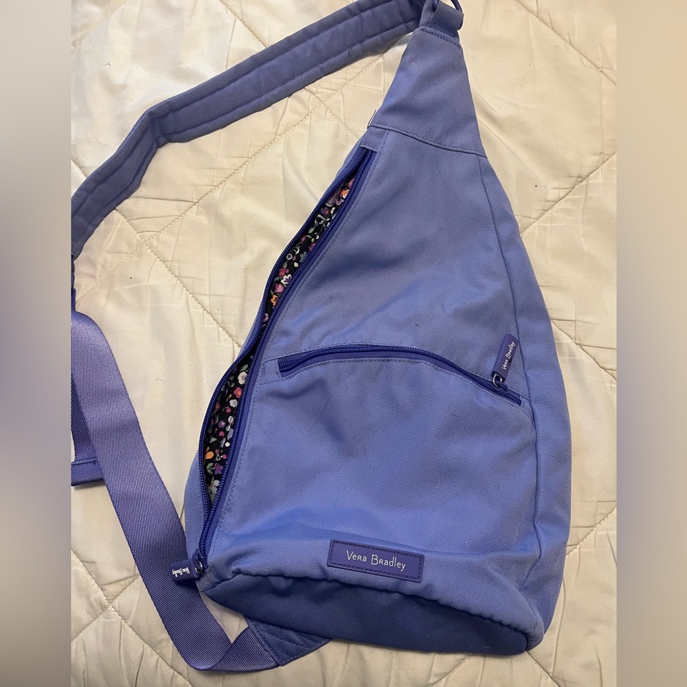 Vera Bradley light purple crossover bag